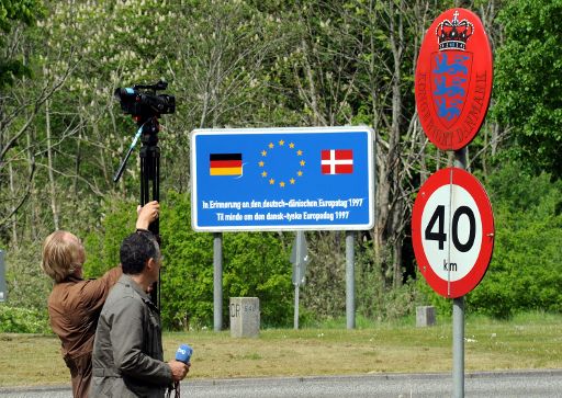 Abstimmung über die Grenzkontrollen offen (Bild: deutsch-dänische Grenze in Padberg)