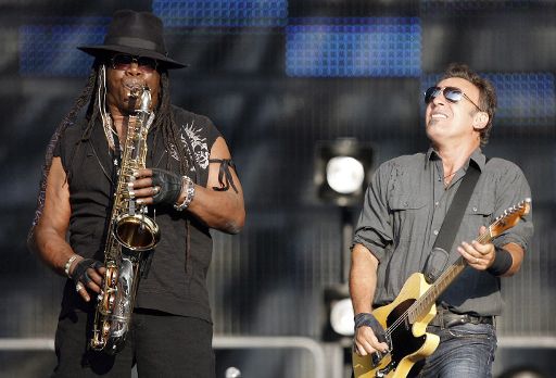 Clarence Clemons und Bruce Springsteen bei einem Konzert in Bern (Juni 2009)
