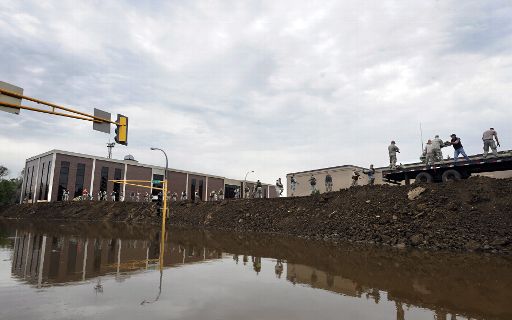 Hochwasser in Minot, North Dakota