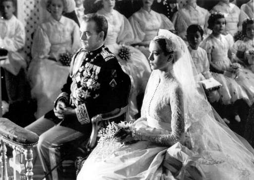 Hochzeit von Prinz Rainier und Grace Kelly am 18. April 1956