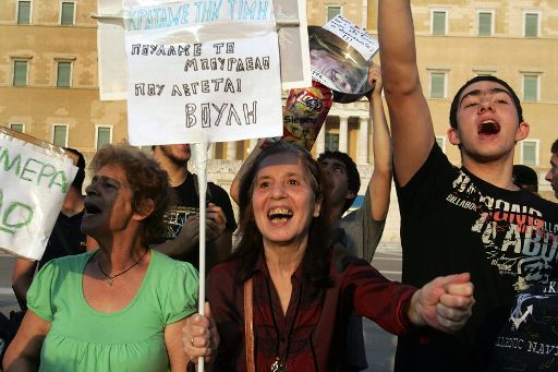 Weitere wütende Proteste gegen griechische Politiker