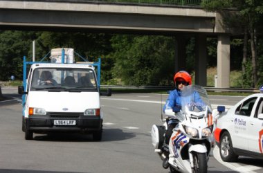 Großkontrolle der Polizei wegen EU-Delegation