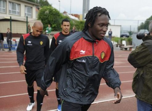Nationalspieler Romelu Lukaku beim Training der Diables Rouges (31. Mai)