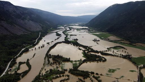 Land unter in Norwegen