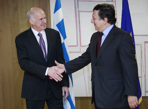 Treffen zwischen Giorgos Papandreou und José Manuel Barroso