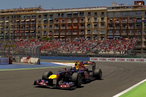 Sebastian Vettel in Valencia