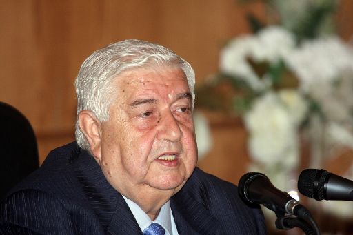 Syriens Außenminister Walid al-Muallim