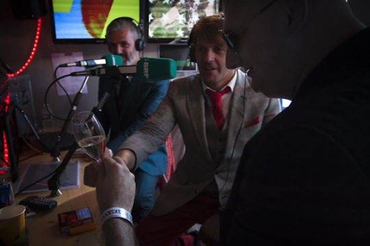 Rock Werchter: Triggerfinger bei BRF1- Bild: Frederic Biegmann