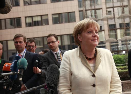 Angela Merkel am 21.07.2011 in Brüssel