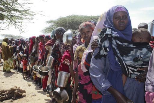 Somalische Flüchtlinge im überfüllten Dadaab-Camp in Kenia