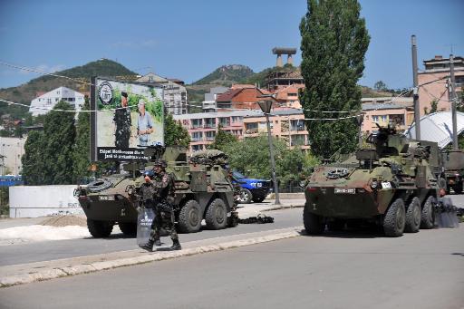 KFOR-Soldaten im Kosovo-Einsatz in Mitrovica