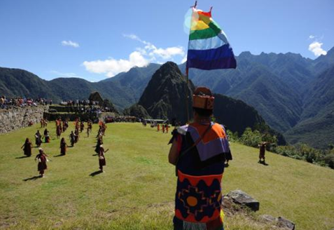 Feiern in Machu Picchu
