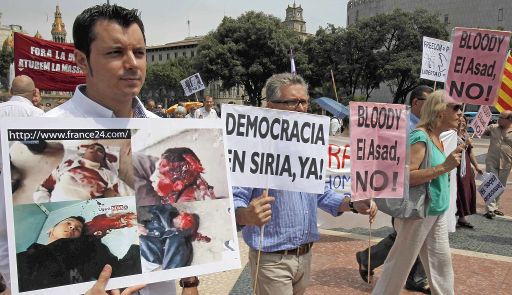 Massenproteste gegen Assads Regime auch in Barcelona