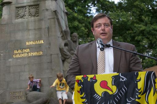 Bart De Wever am Vortag des flämischen Nationalfeiertags in Kortrijk (10. Juli)