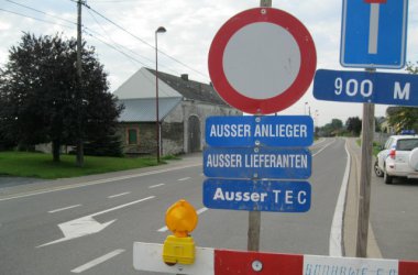 Arbeiten an der N62 - Geduld gefordert