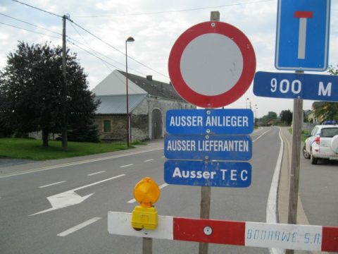 Arbeiten an der N62 - Geduld gefordert