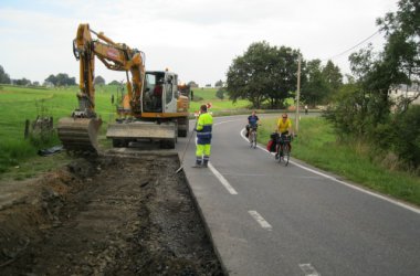 Arbeiten an der N62 - Geduld gefordert