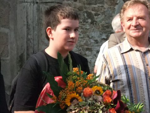 Yannick Friedrich, der zweimillionste Besucher bei der Bundesgartenschau Koblenz