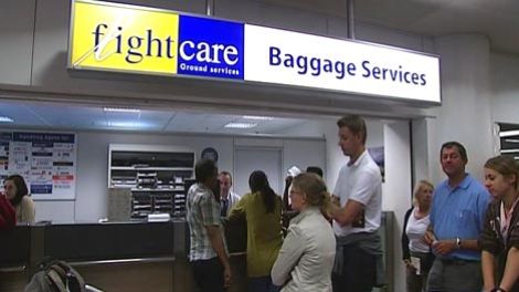 Gepäckabfertigungs-Unternehmen Flightcare am Brüsseler Flughafen Zaventem