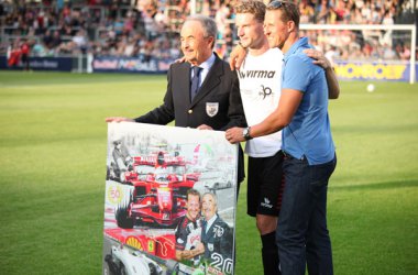 Benefizfußballspiel: Formel 1-Fahrer besiegen belgische Prominenz mit 6:3