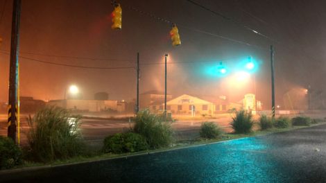 Der historische Hurrikan "Irene" vor der Ostküste der USA erwartet