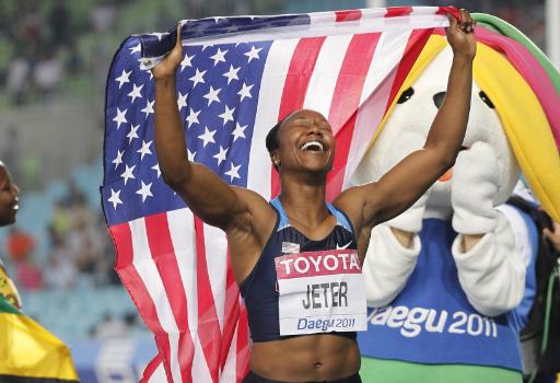 WM in Daegu: Die Amerikanerin Carmelita Jeter ist Weltmeisterin über 100 Meter