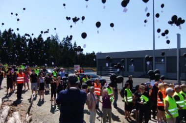 Protestaktion der Bürgerinitiative Kaiserbaracke