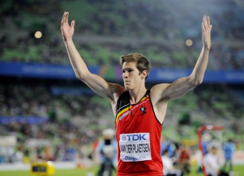 Zehnkämpfer Thomas Van der Plaetsen nach dem ersten Tag in Daegu Vierter