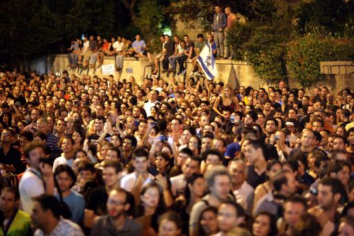 Der Protest in Jerusalem