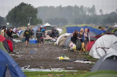 Pukkelpop: Festivalgänger verlassen den Camping am Freitagmorgen