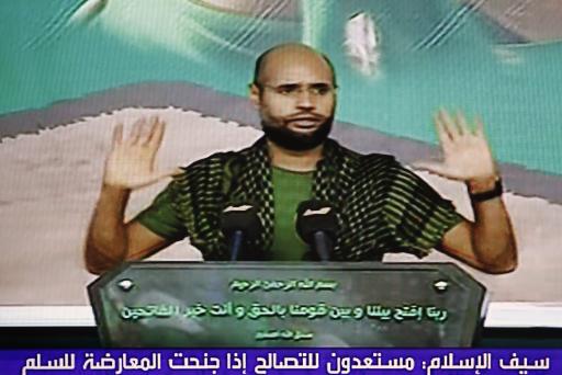 Saif Al-Islam Al-Gaddafis letzter Auftritt im libyschen Fernsehen, übernommen von Al Arabija (21. August)