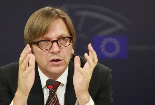 Guy Verhofstadt, Fraktionsführer der Liberalen im EU-Parlament