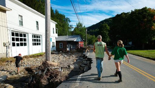 Die Route 112 in Jacksonville, Vermont