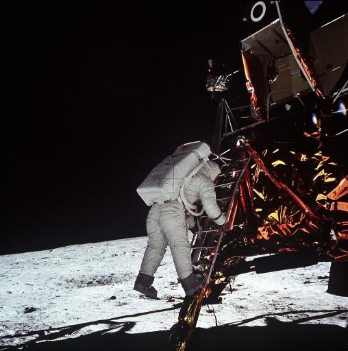 Edwin Aldrin (Apollo 11) betritt den Mond (20.07.1969)