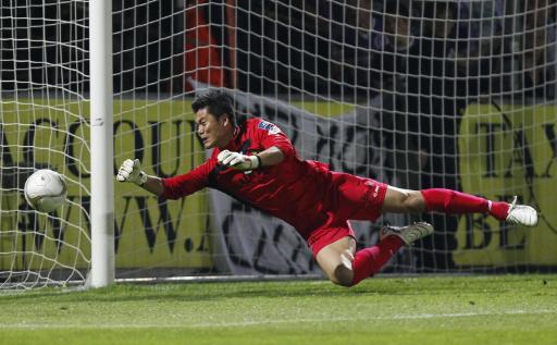 Eiji Kawashima, Torwart des SK Lierse, bei der Begegnung gegen Germinal Beerschot (19.8.)