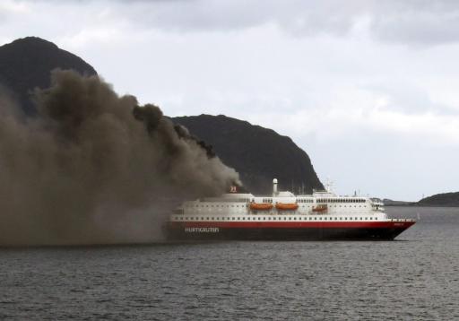 Feuer an Bord der Hurtigruten