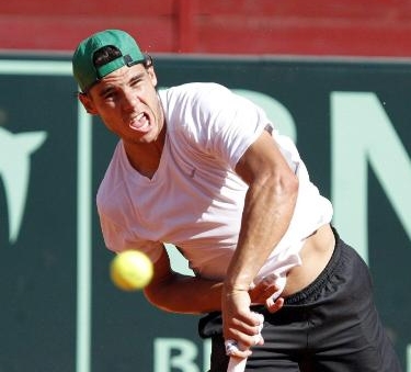 Rafael Nadal beim Training in Cordoba