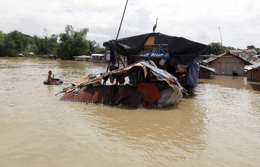 Zwei Tage nach Nesat: die Stadt Lapaz, Nord-Philippinen