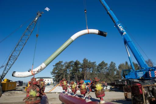 Bau der Ostseepipeline (7. März 2011)