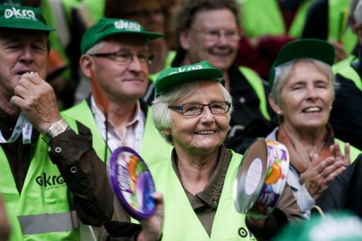 Demo für bessere Renten: Senioren gehen auf die Straße (Brüssel, 13.9.)