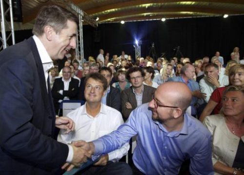 Da waren sie noch Freunde: Olivier Maingain und Charles Michel