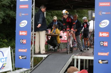 UCI World Cycling Tour: Michael Hilgers beim Start