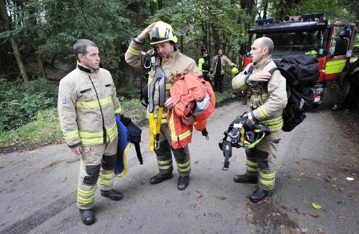 Ankunft der Rettungskräfte am walisischen Kohlebergwerk Gleision