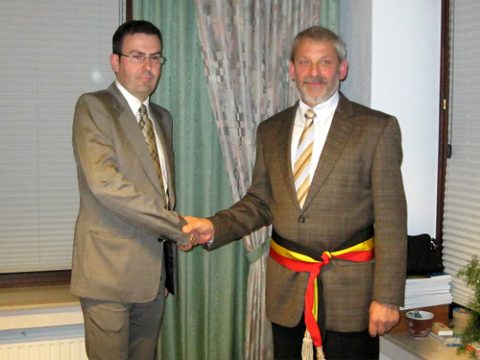 Jochen Lentz: Erste Glückwünsche von Bürgermeister Schumacher