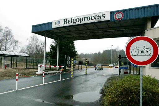 Eingang zu Belgoprocess in Dessel