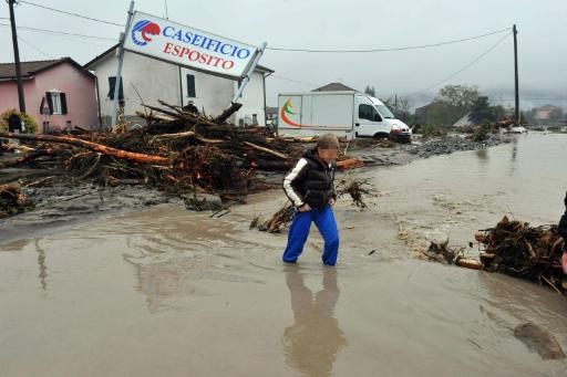 Schwere Unwetter in Italien: Brugnato, Ligurien