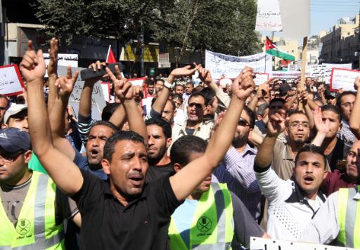 Demo gegen die jordanische Regierung in Amman