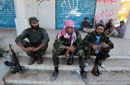 Glückliche Gesichter bei den libyschen Rebellen