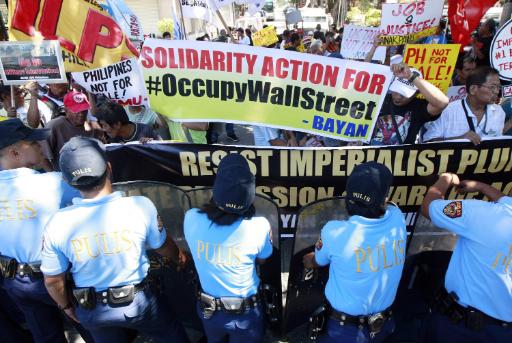 "Occupy Wall Street"-Protestaktion in der philippinischen Hauptstadt Manila