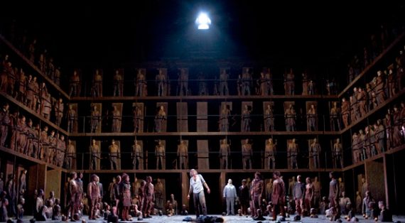 Dietrich Henschel als Oedipe und der Chor de la Monnaie